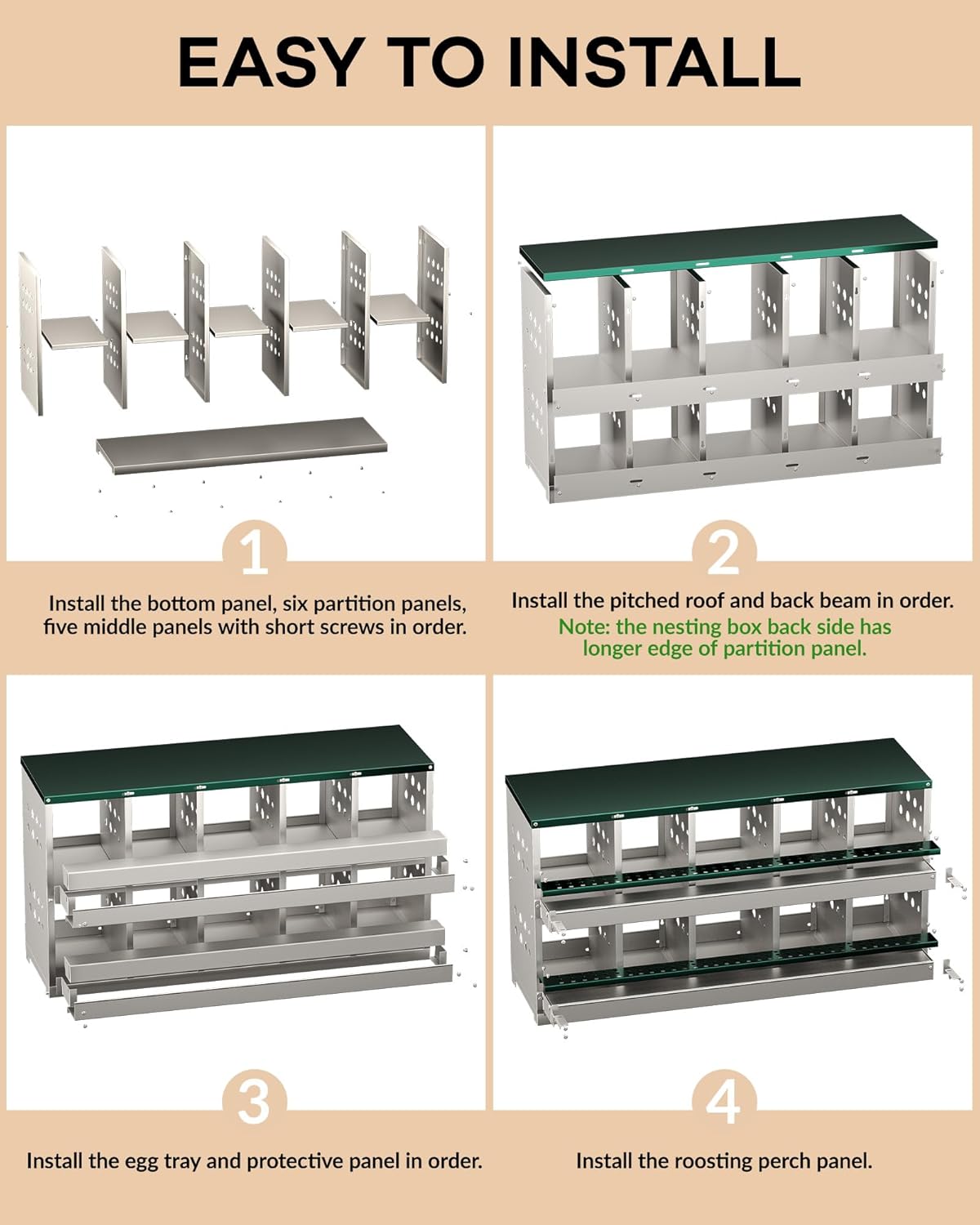 Garvee Chicken Nesting Box for Laying Eggs