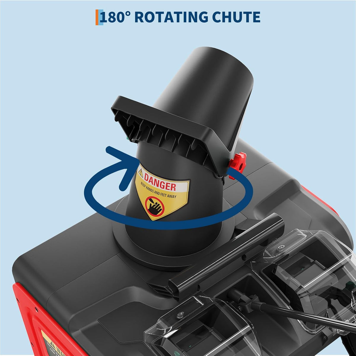 Riedhoff Electric Snow Blower, 20" Clearing Path, 40V 4 Ah Battery, 25 ft Throwing Distance