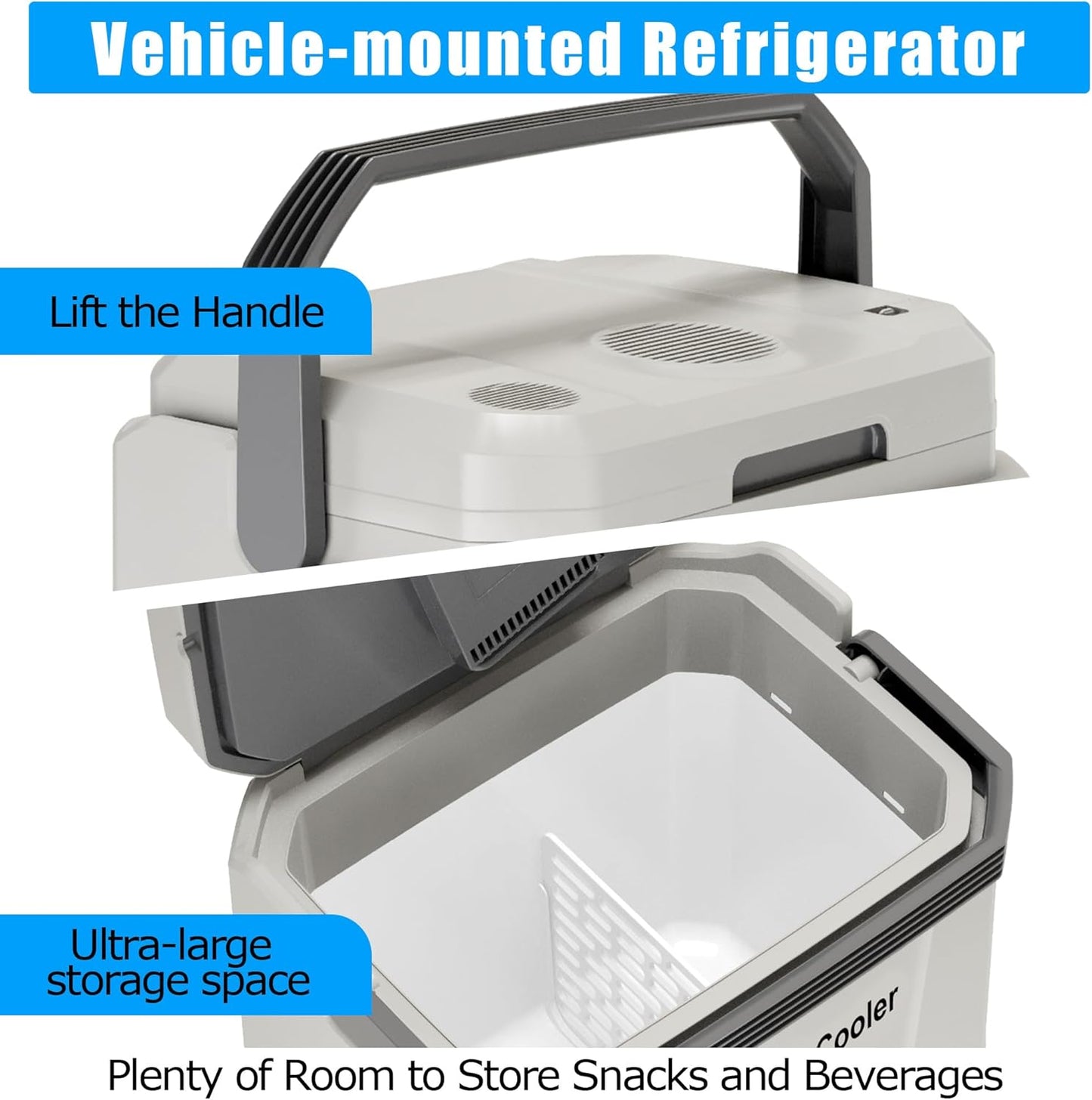 Riedhoff Car Refrigerator, Cooler & Warmer 35 Quart/33 L, 12V/110V AC Plug in