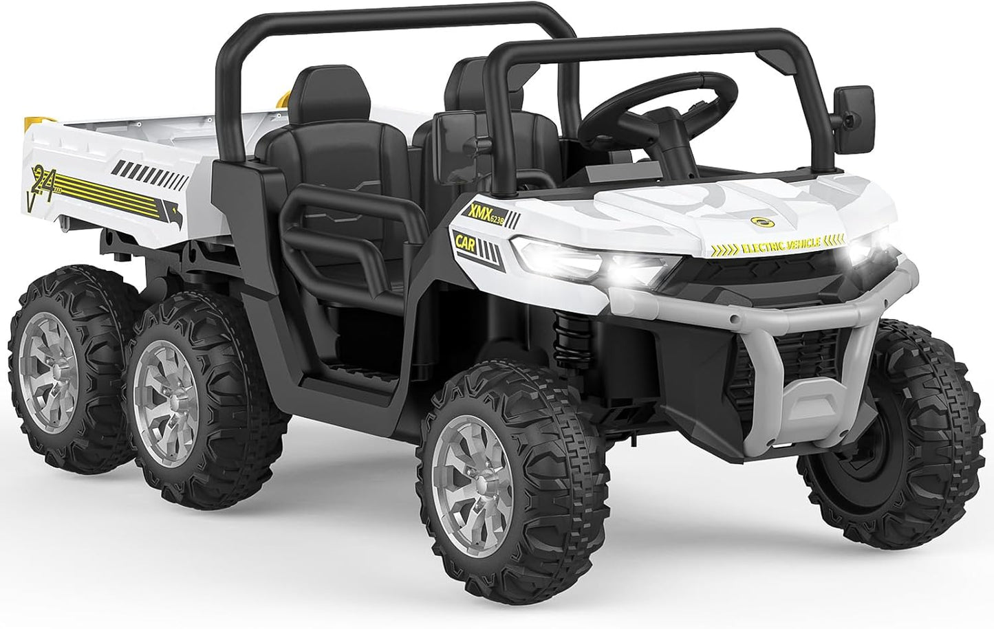 Garvee 24V Ride On Dump Truck for Kids, 4 x 75W Motors