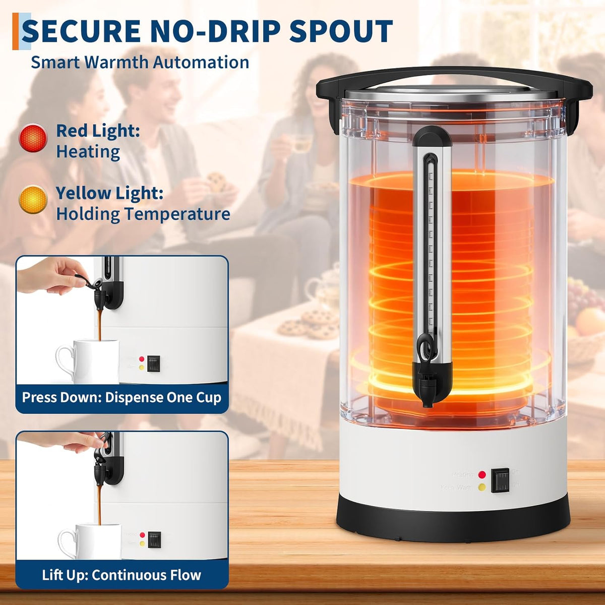 Riedhoff Commercial Coffee Urn, Hot Water Dispenser