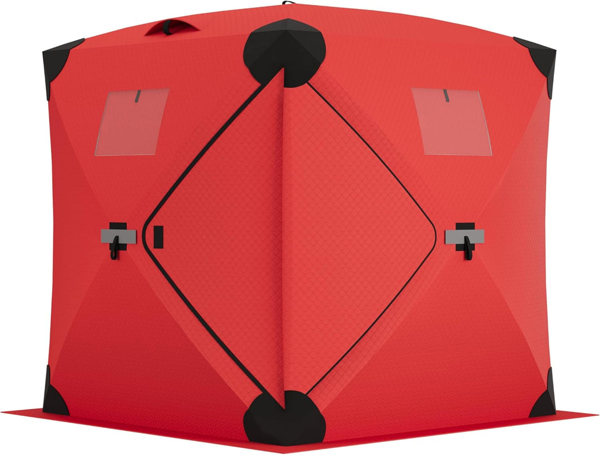 Garvee Ice Fishing Insulated Tent, 6-7 Person Shelter, 70.8 x 70.8 x 78.7"