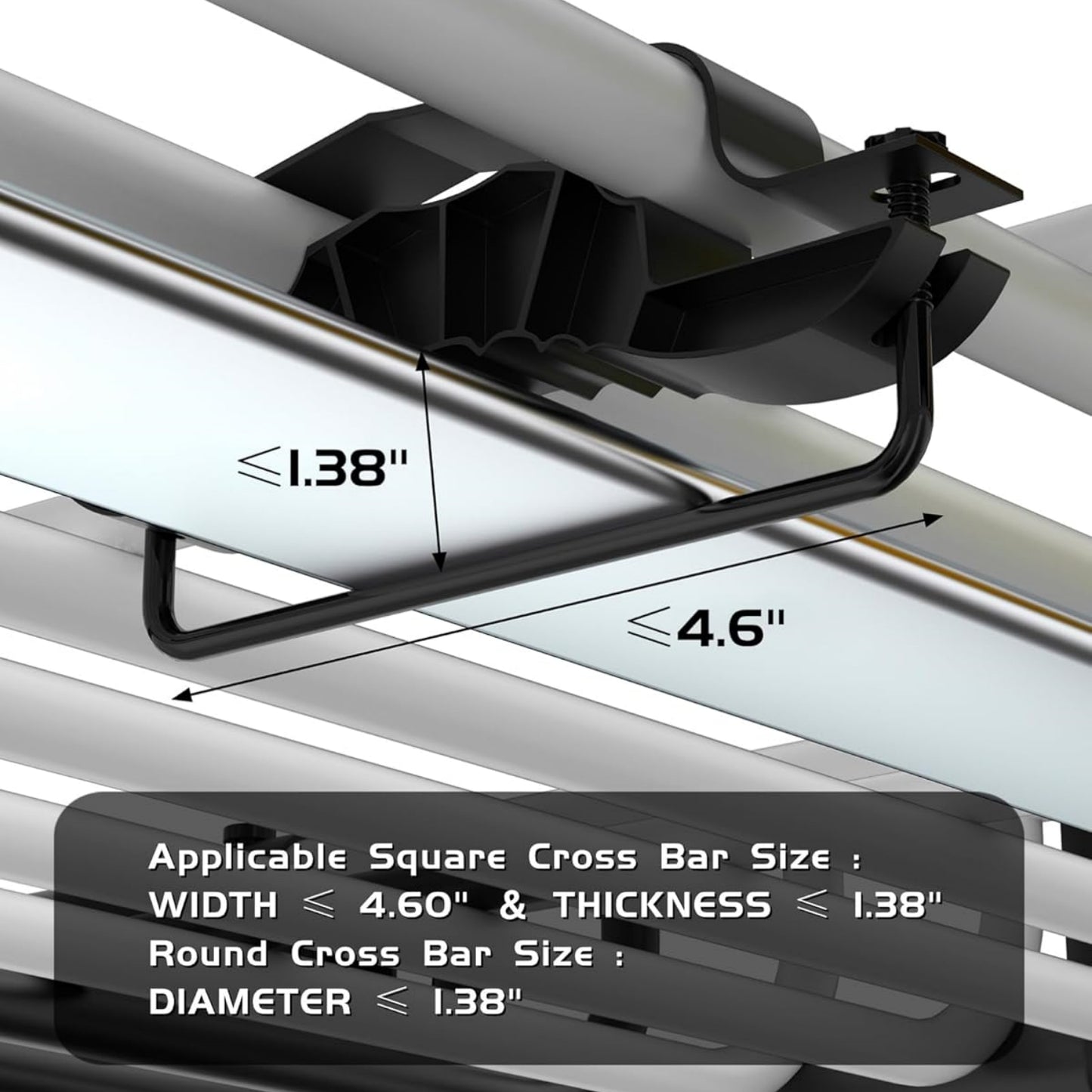 Garvee Roof Rack Carrier Basket, with Extension Luggage Holder, Black