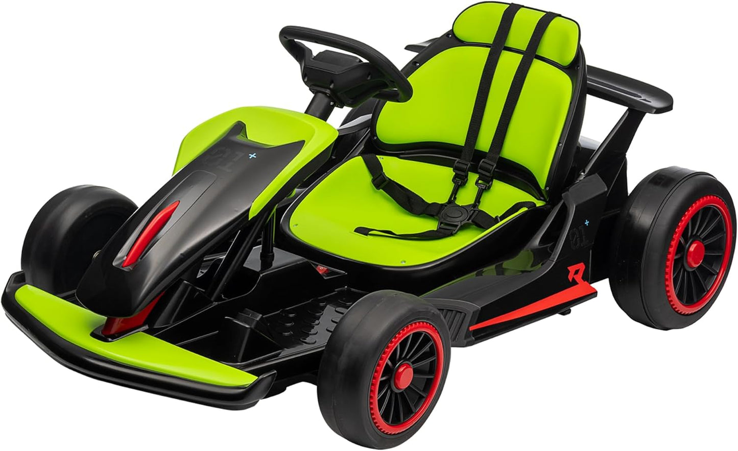Garvee Kids Electric Drift Go-Kart, 24V 7AH Battery, 2*150W Motors, Outdoor Ride On Toy