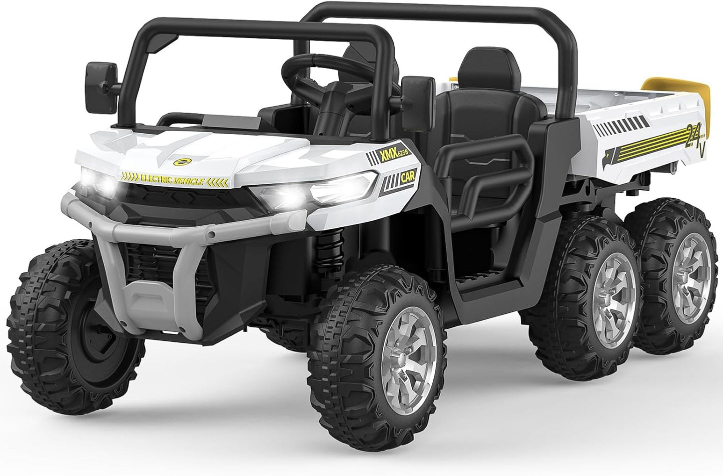 Garvee 24V Ride On Dump Truck for Kids, 4 x 75W Motors
