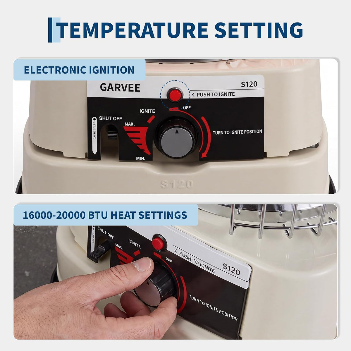 Riedhoff Portable Kerosene Heater, with Stove Top