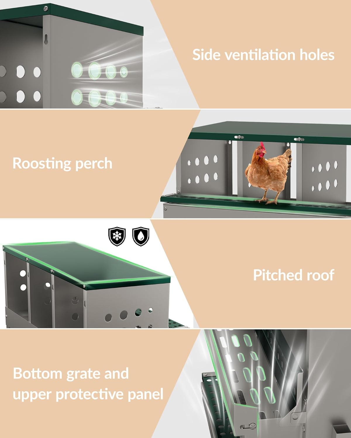Garvee Chicken Nesting Box for Laying Eggs