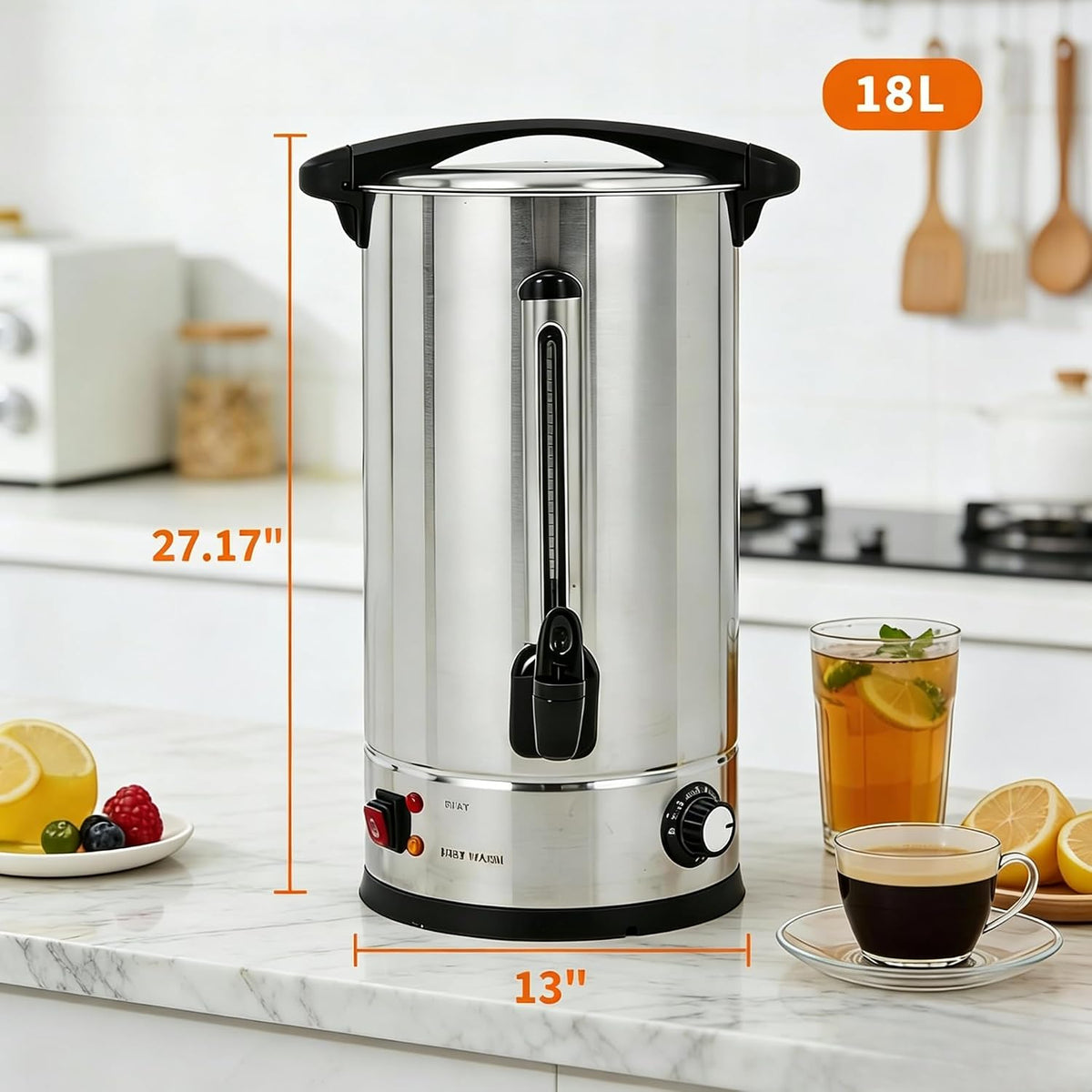 Riedhoff Commercial Coffee Urn, Hot Water Dispenser