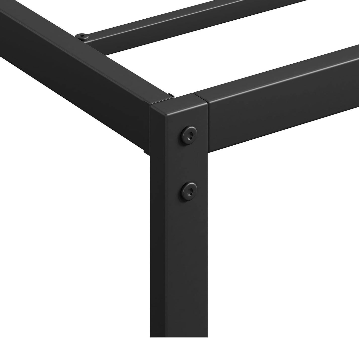 Garvee 6" Queen Size Bed Frame, Low Profile, Support Mattress Foundation, Black