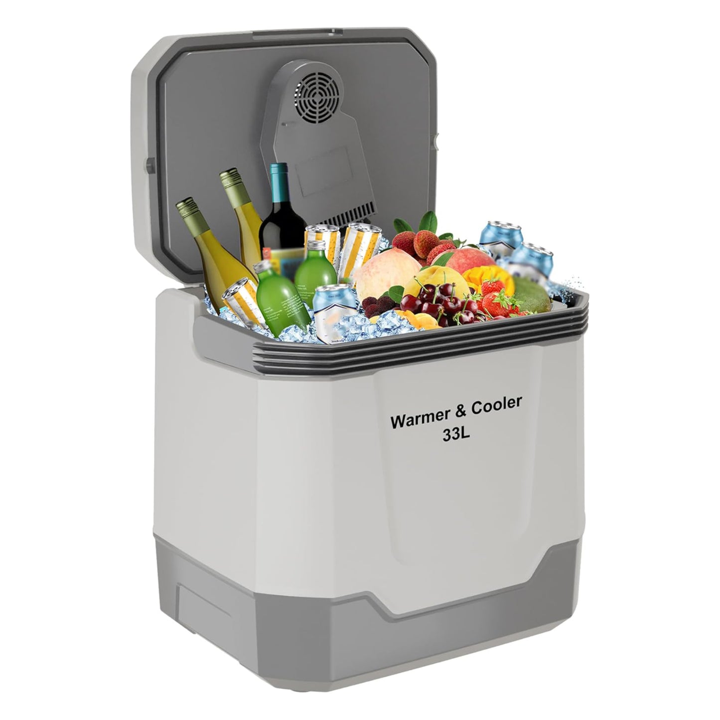Riedhoff Car Refrigerator, Cooler & Warmer 35 Quart/33 L, 12V/110V AC Plug in