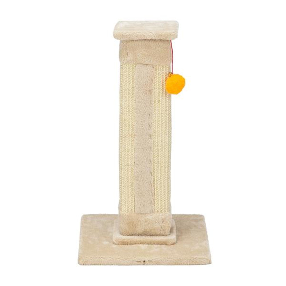 BEESCLOVER 21 inch  Cat Pet Climbing Frame with Ball Climbing Mount Beige