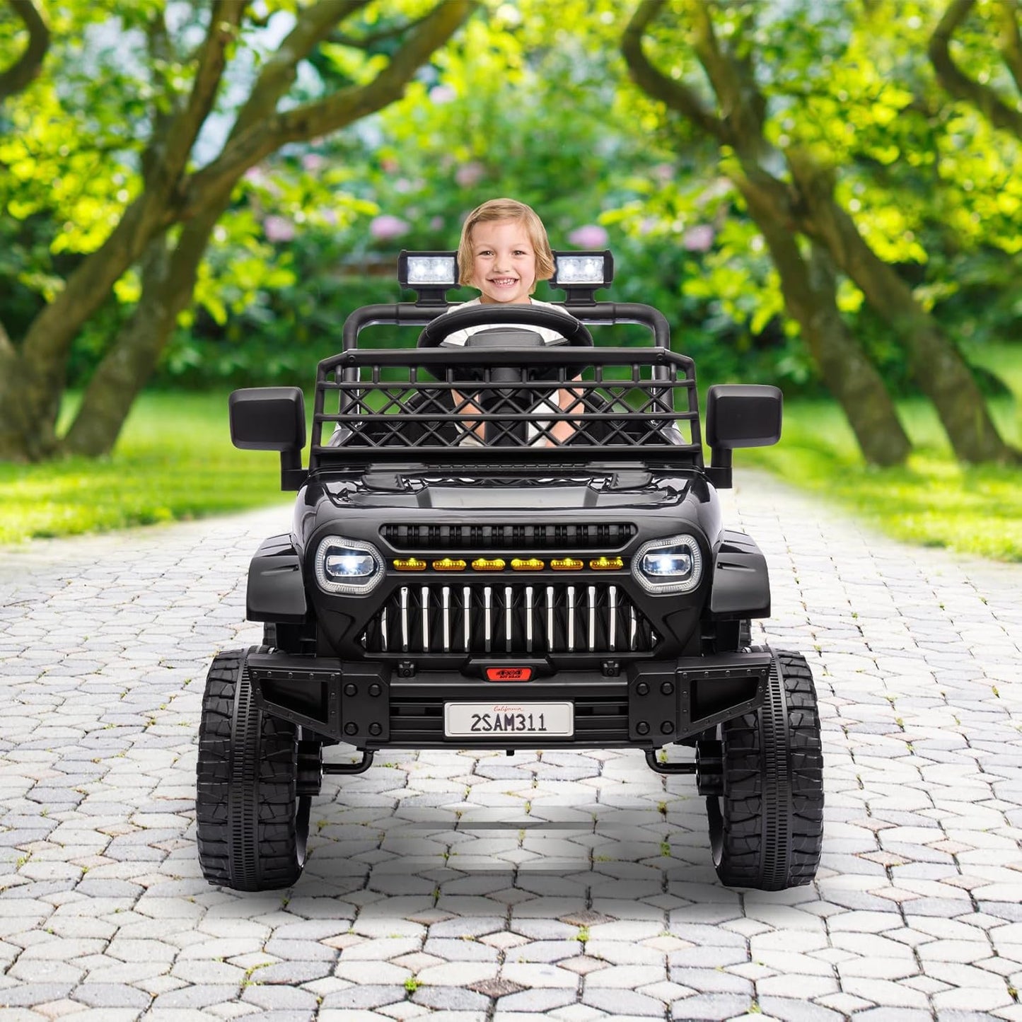 Garvee Kids Ride On Truck Car TR2311 with Remote Controller, LED Lights & Music, Age 3+