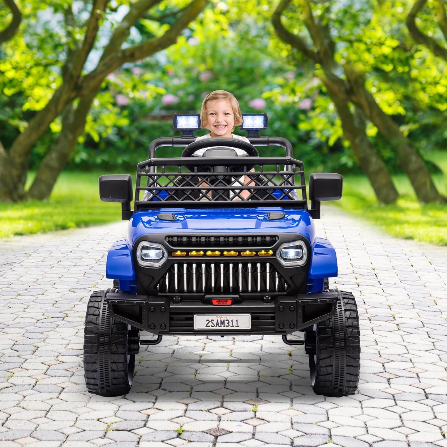 Garvee Kids Ride On Truck Car TR2311 with Remote Controller, LED Lights & Music, Age 3+