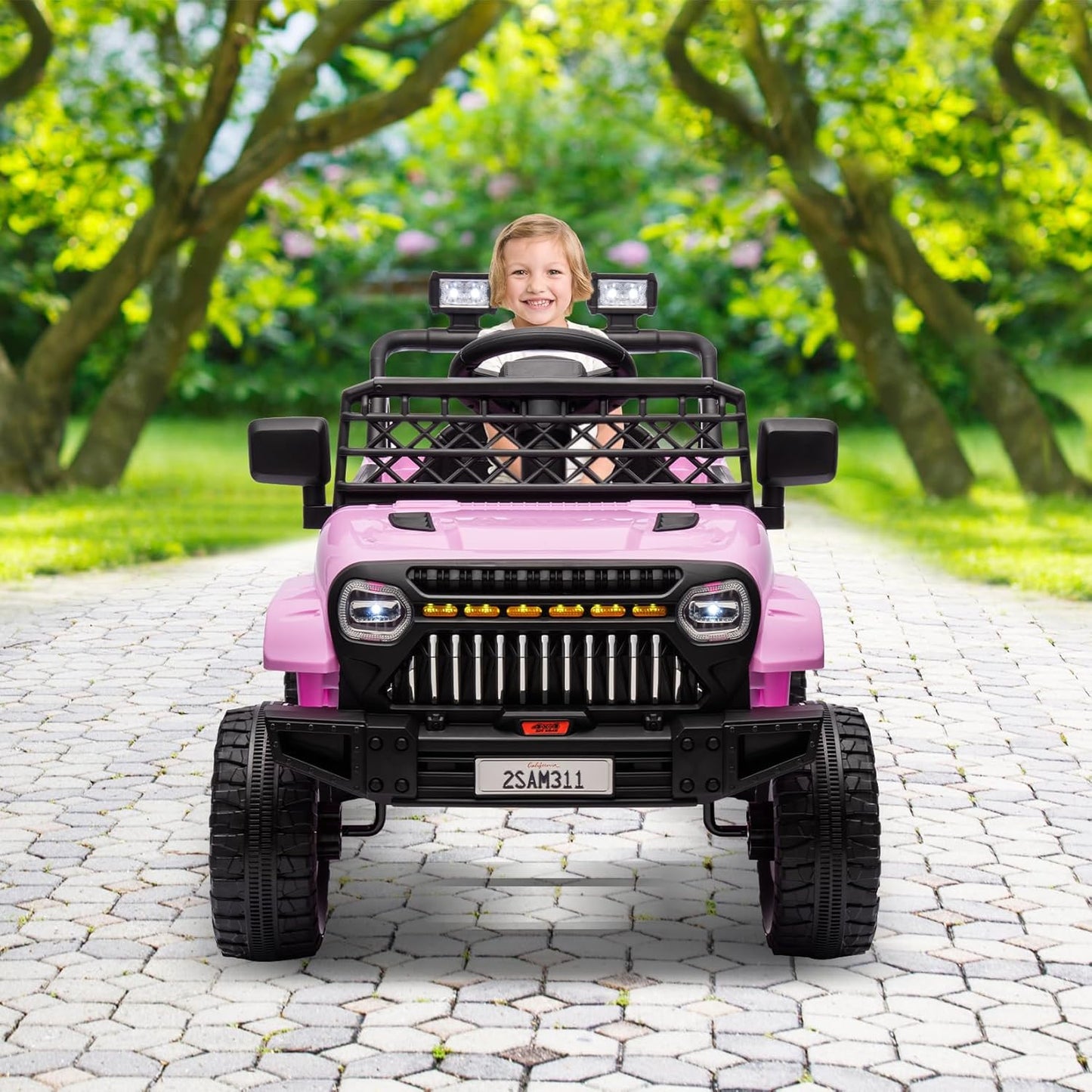Garvee Kids Ride On Truck Car TR2311 with Remote Controller, LED Lights & Music, Age 3+