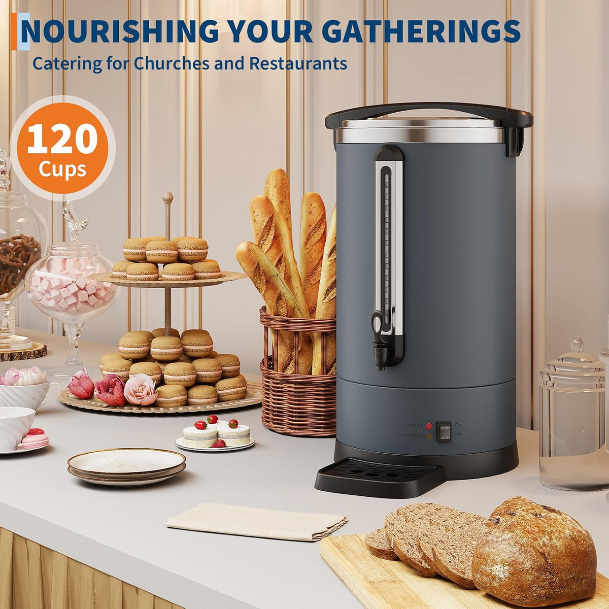 Riedhoff Commercial Coffee Urn, Hot Water Dispenser