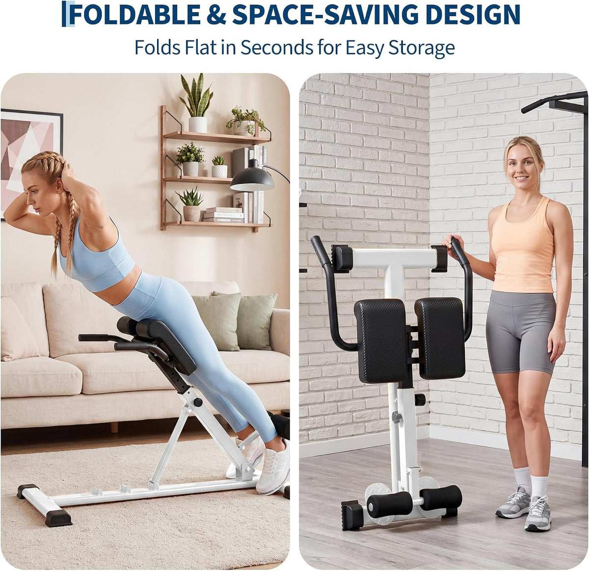 Riedhoff Roman Chair, Adjustable Hyperextension Bench, 25" to 37" Adjustable Height, 330 lbs