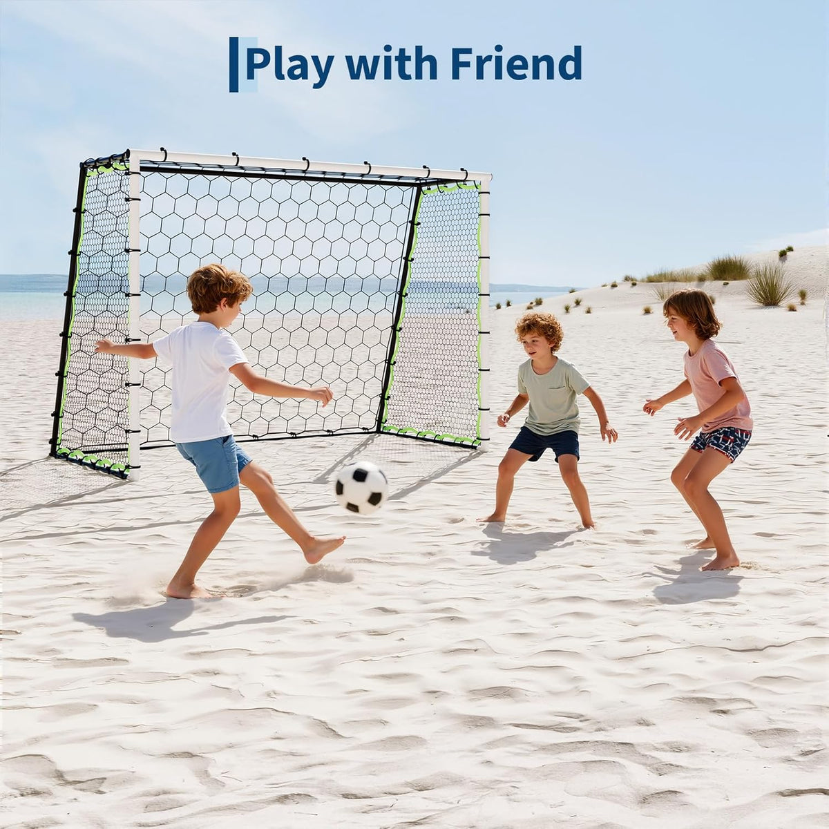 Riedhoff Soccer Goal Nets for Backyard, 7 x 3.6 x 5 ft, Multi-color