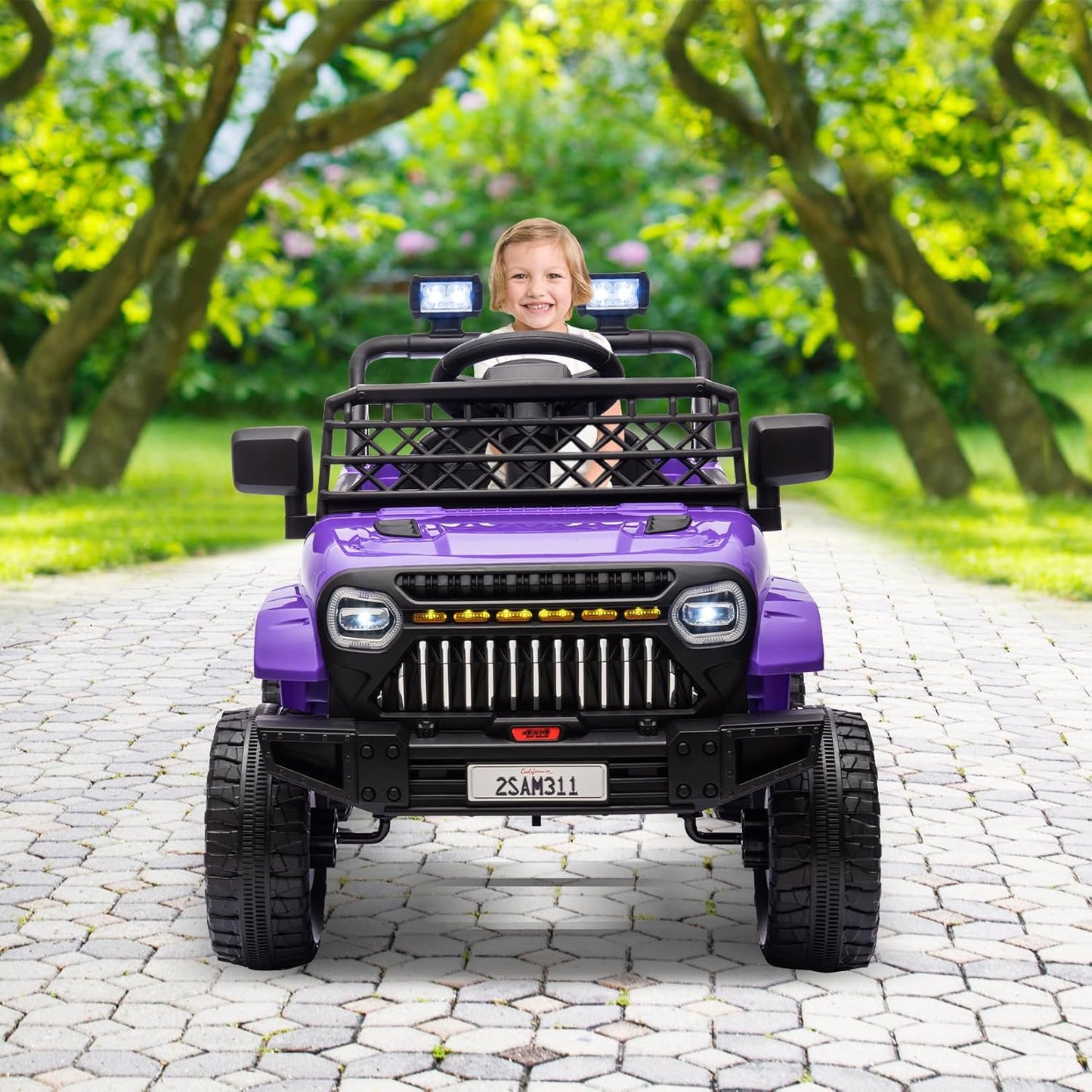 Garvee Kids Ride On Truck Car TR2311 with Remote Controller, LED Lights & Music, Age 3+
