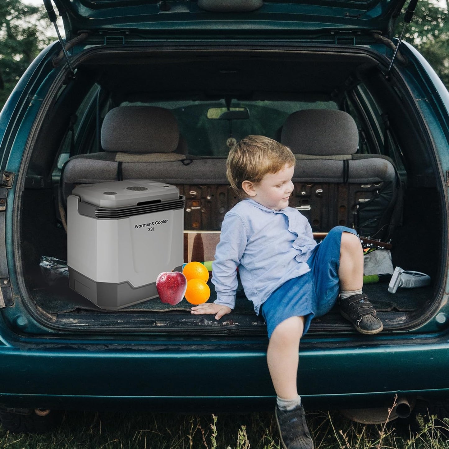 Riedhoff Car Refrigerator, Cooler & Warmer 35 Quart/33 L, 12V/110V AC Plug in