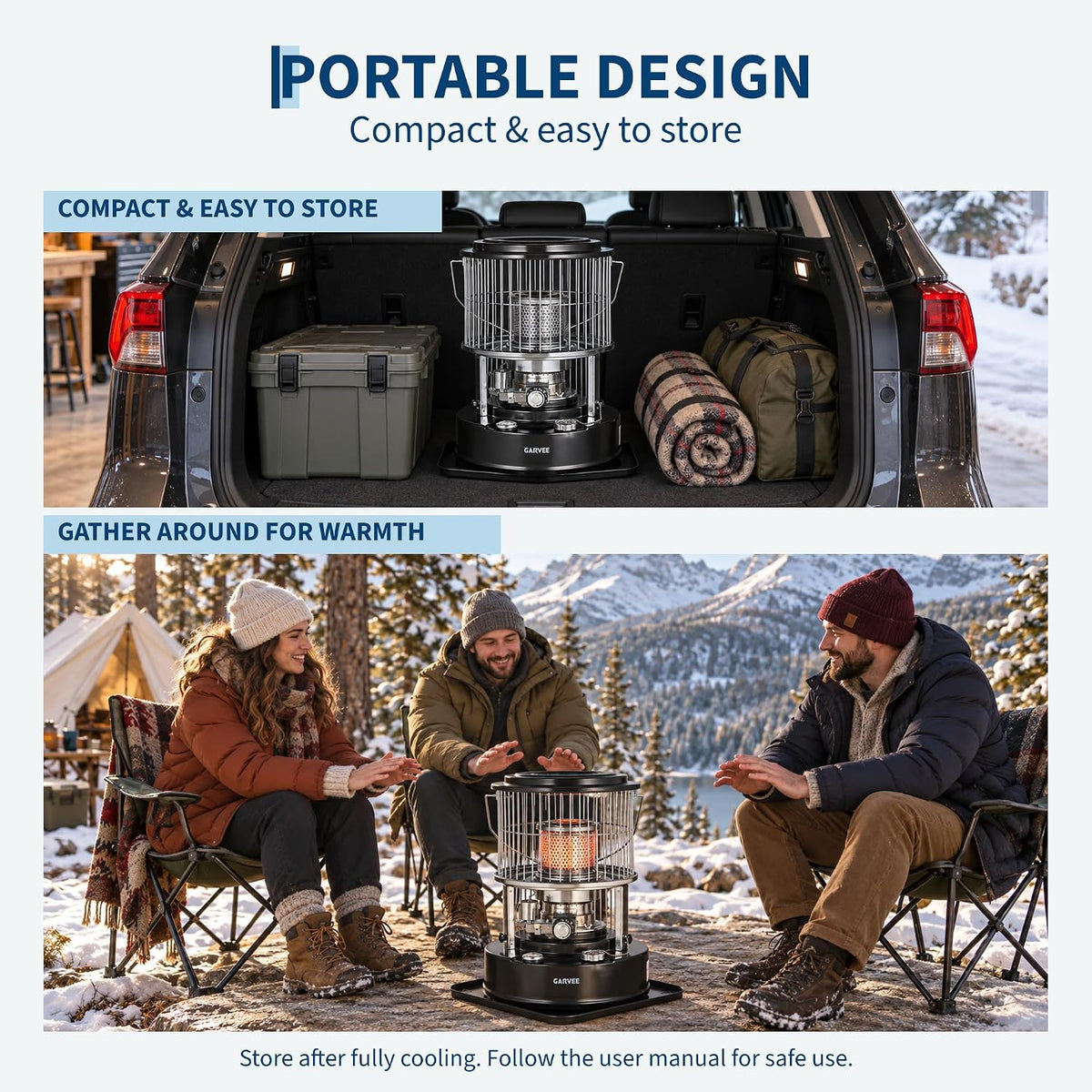 Riedhoff Portable Kerosene Heater, with Stove Top