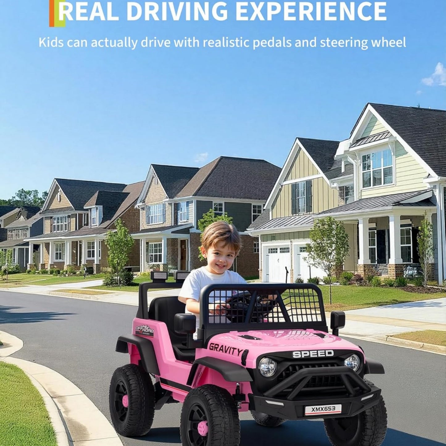 Garvee 12V Kids Ride on Car with Remote Controller, for Children 3-6 Years