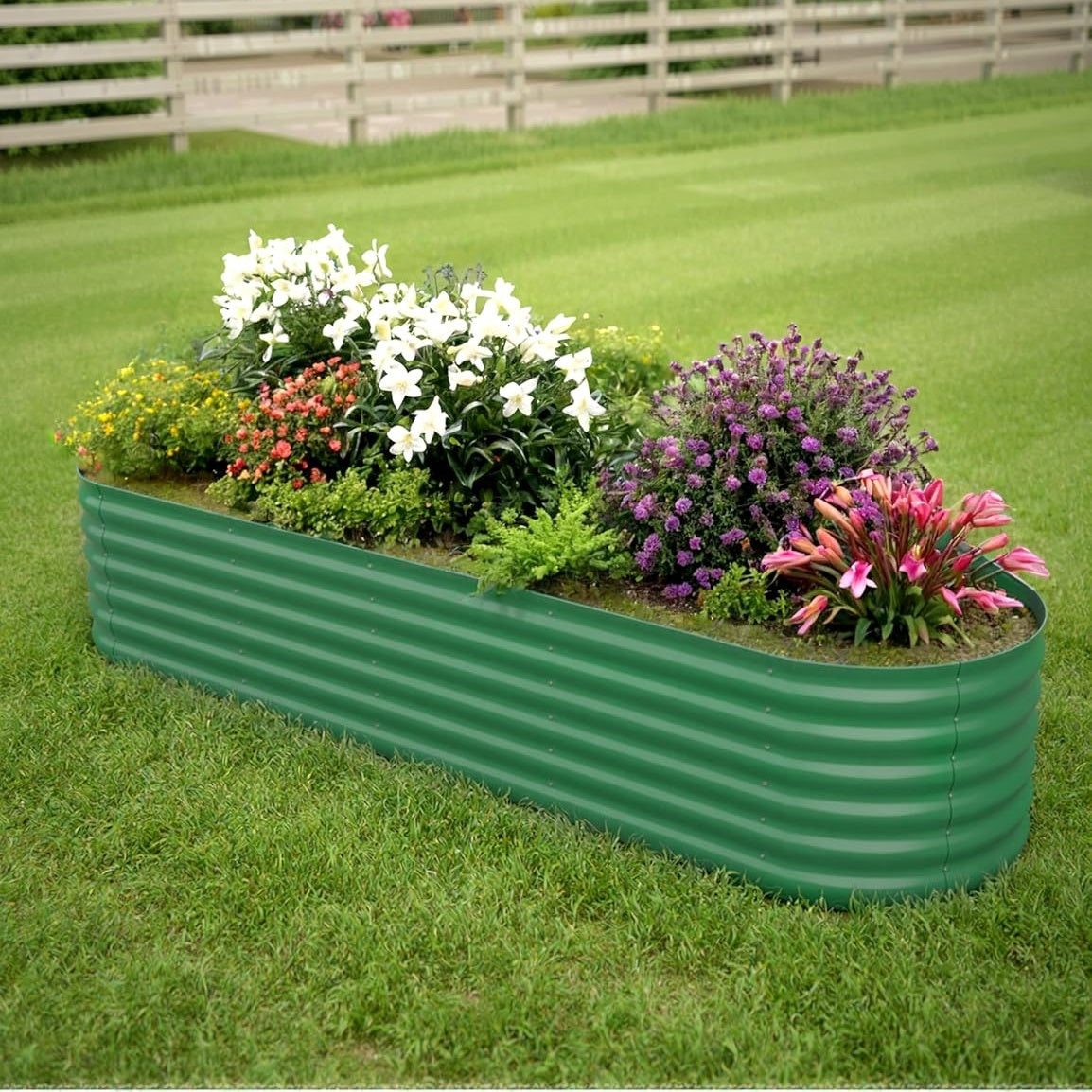Goldensoil Raised Garden Bed,Galvanized Raised, Planter Boxes