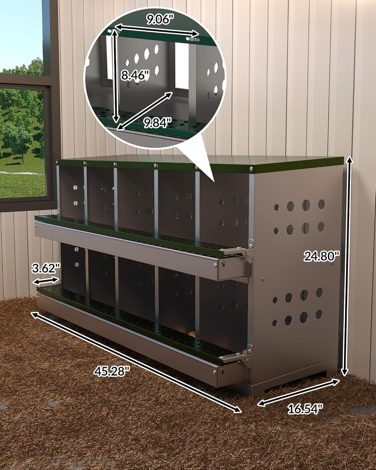 Garvee Chicken Nesting Box for Laying Eggs