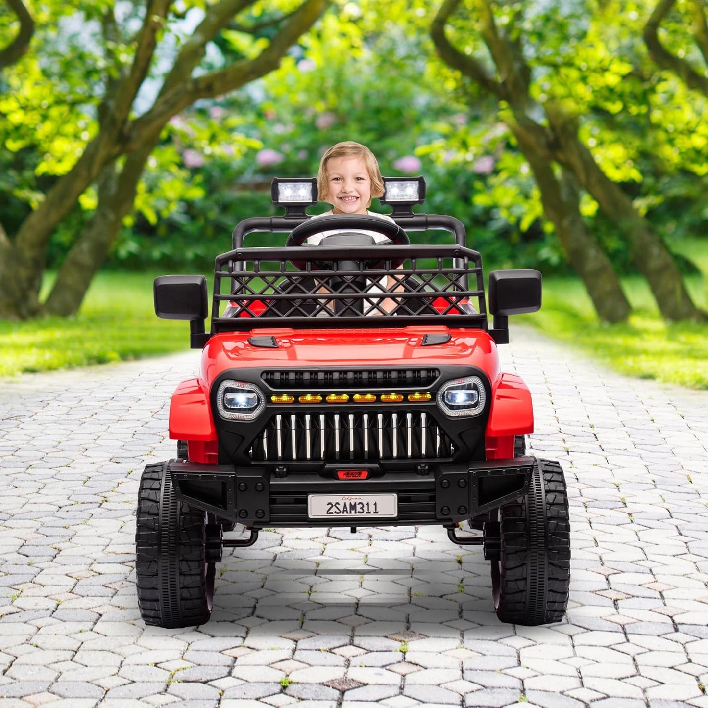 Garvee Kids Ride On Truck Car TR2311 with Remote Controller, LED Lights & Music, Age 3+