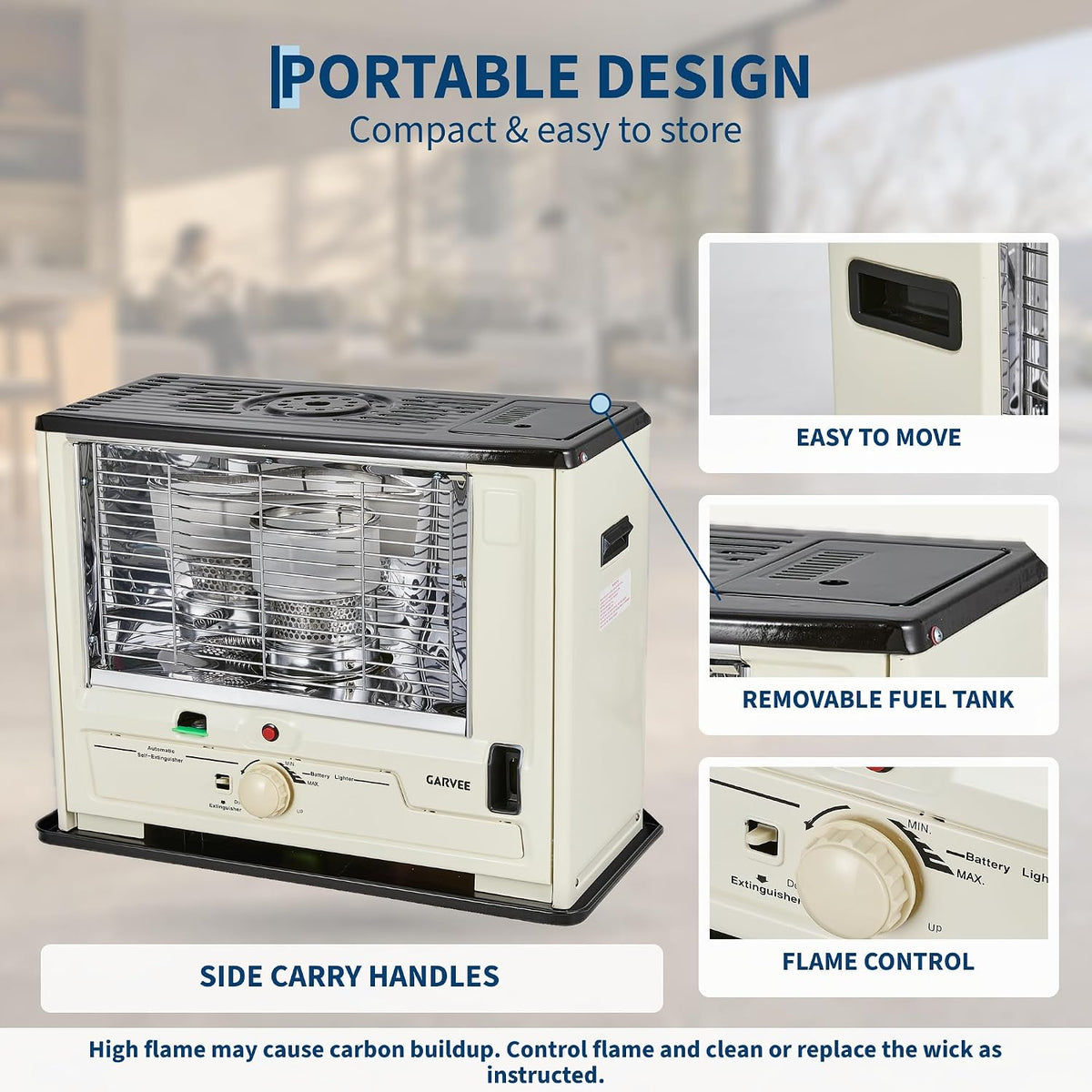 Riedhoff Portable Kerosene Heater, with Stove Top