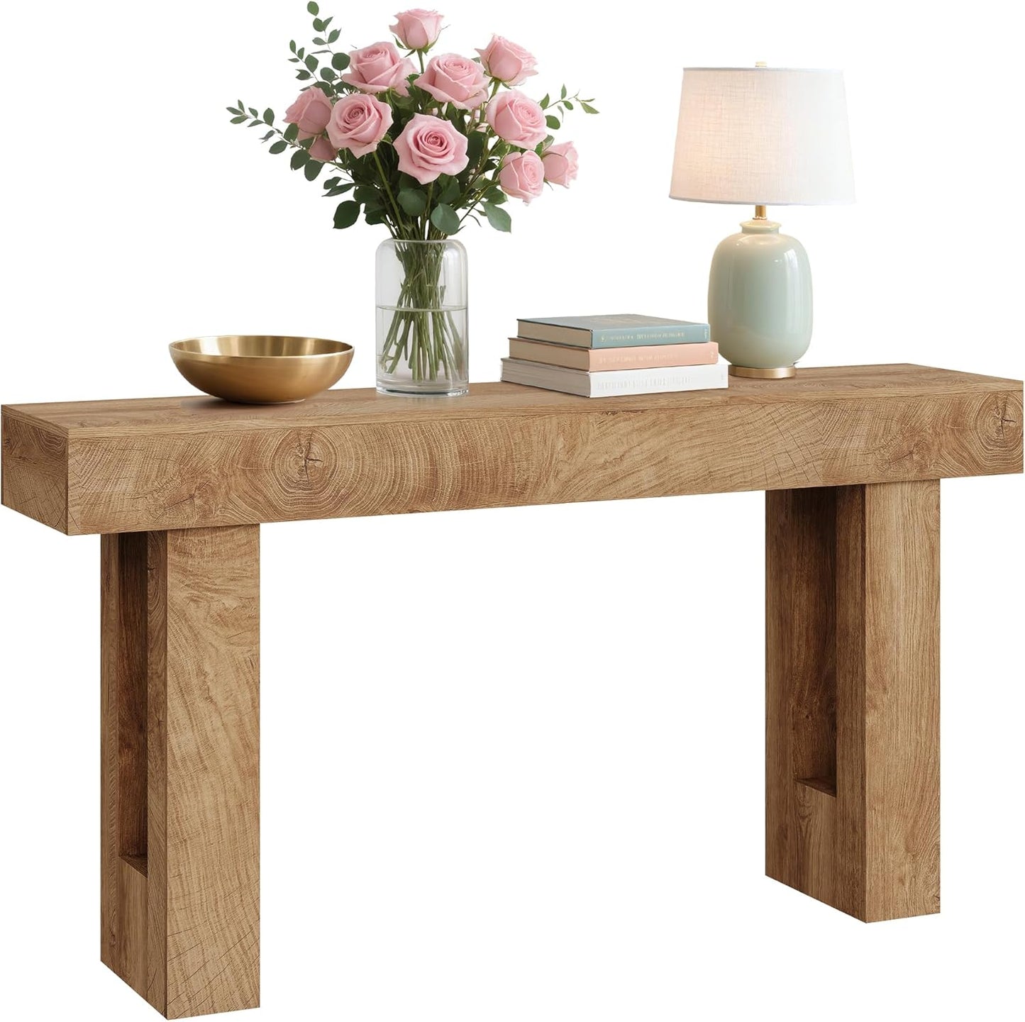 Garvee 63" Console Table for Entryway, Industrial Console Sofa Table