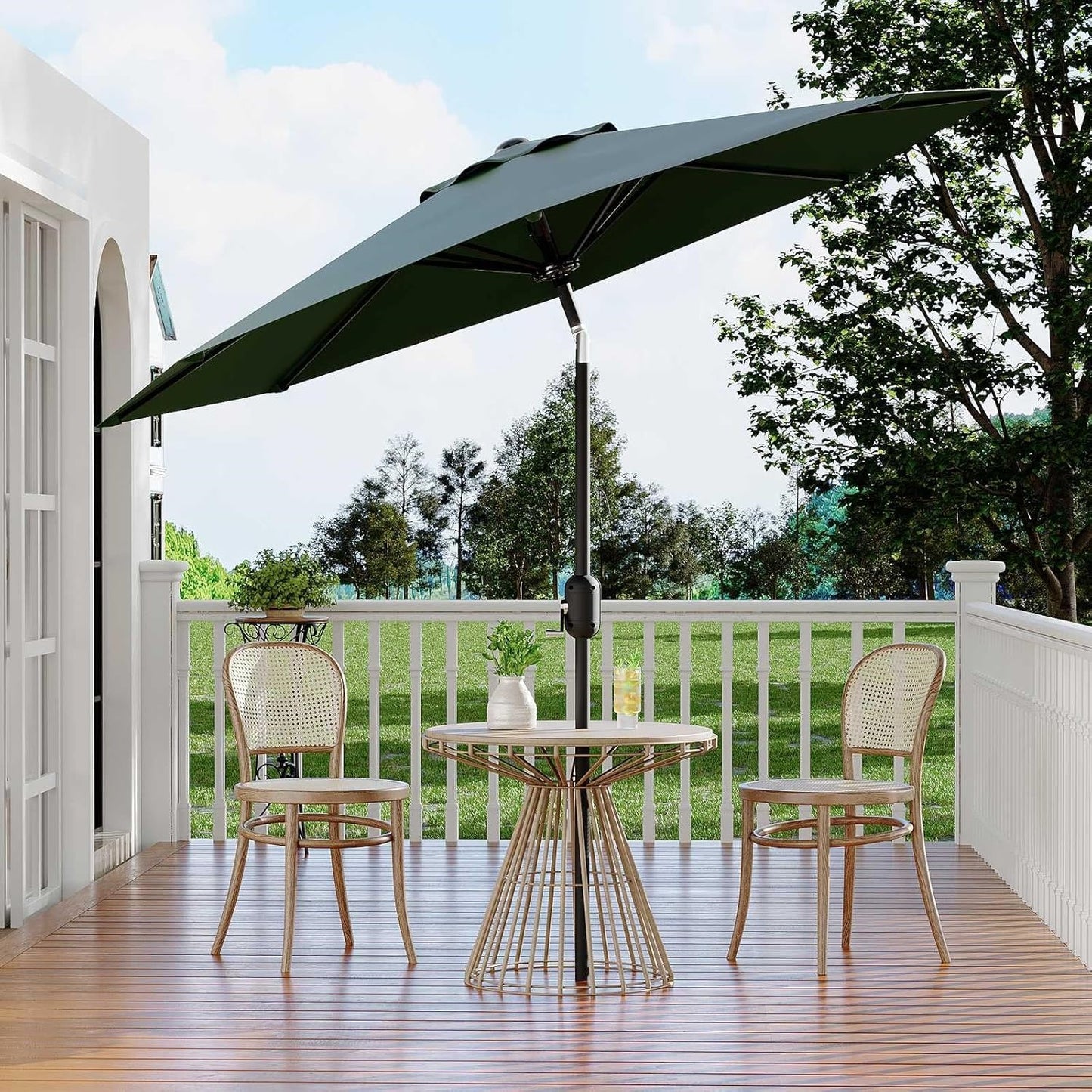 Garvee Outdoor Octagon Patio Umbrella, 8.69 x 8.69 x 7.87 ft, 8 Sturdy Ribs