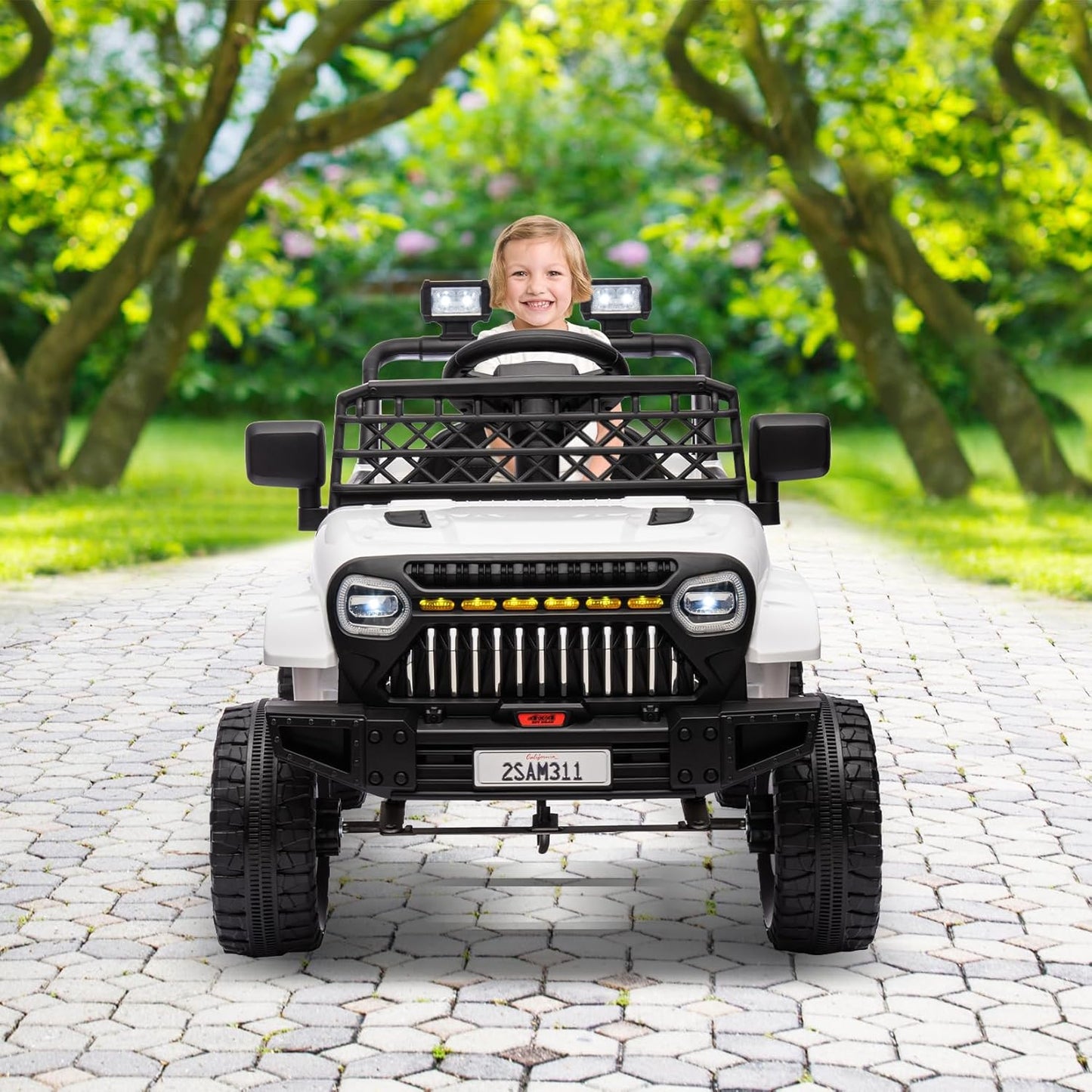 Garvee Kids Ride On Truck Car TR2311 with Remote Controller, LED Lights & Music, Age 3+
