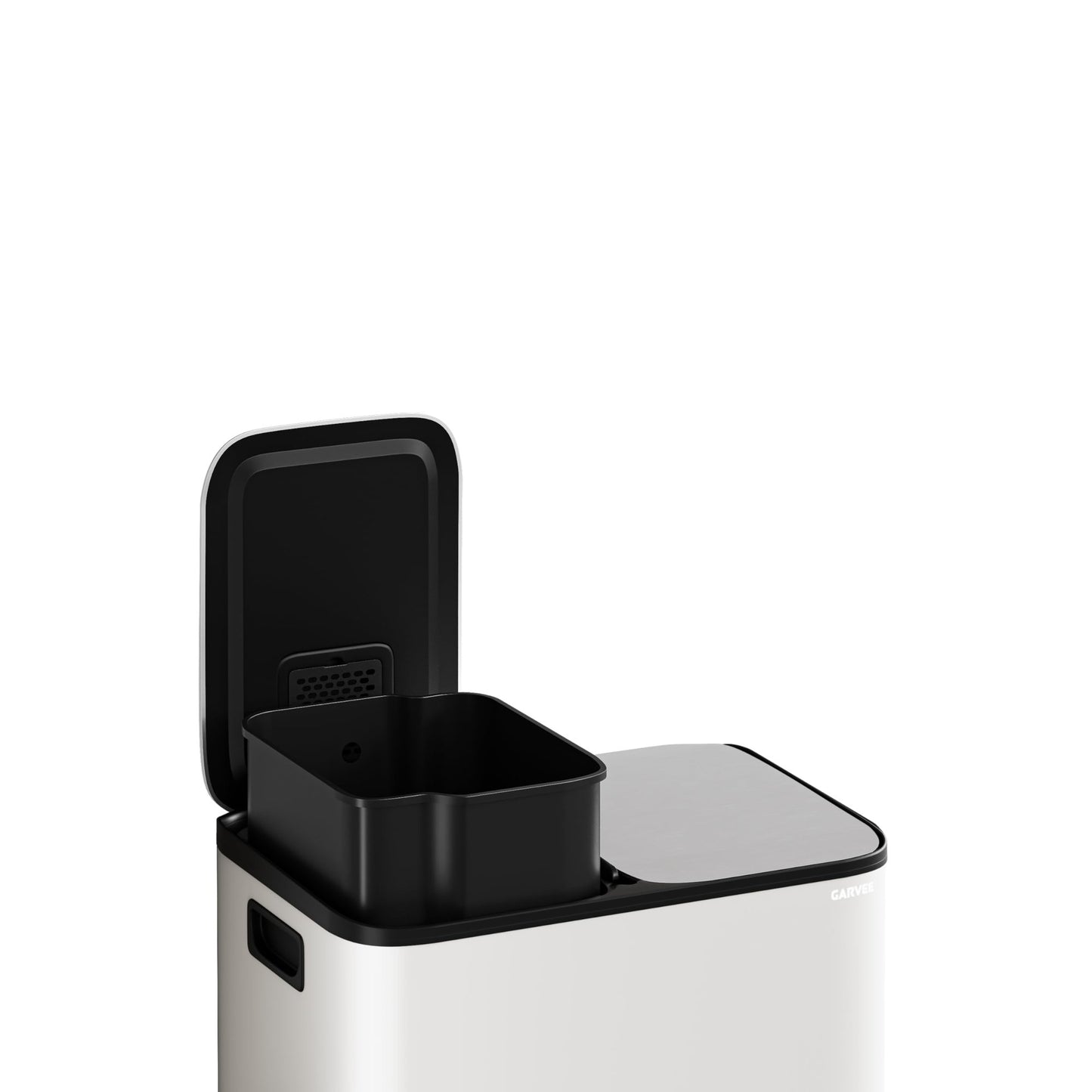 Garvee 2 x 4 Gallon Stainless Steel Double Trash Can and Recycling Bins for Kitchen