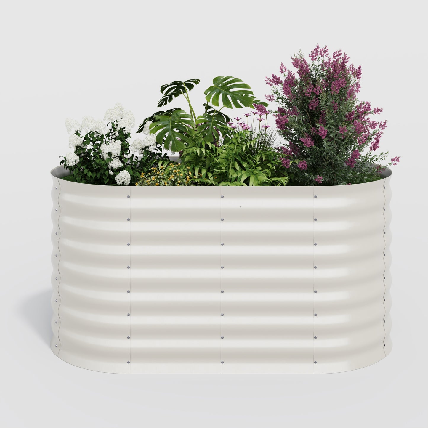 Garvee Elliptical feet Steel Planter Box, Raised Garden Bed