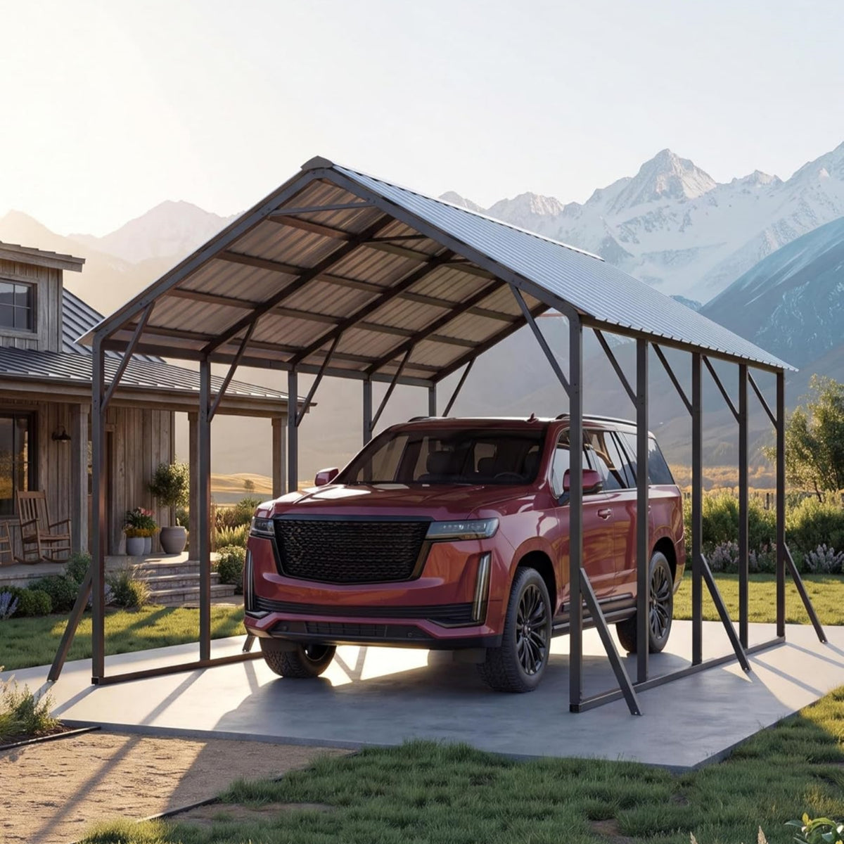 Garvee Metal Carport, Heavy-Duty