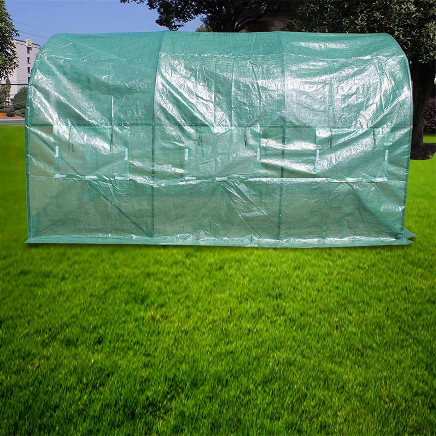THBOXES 12¡äx7¡äx7¡ä Indoor Outdoor Greenhouse for Garden Patio Backyard Balcony Green