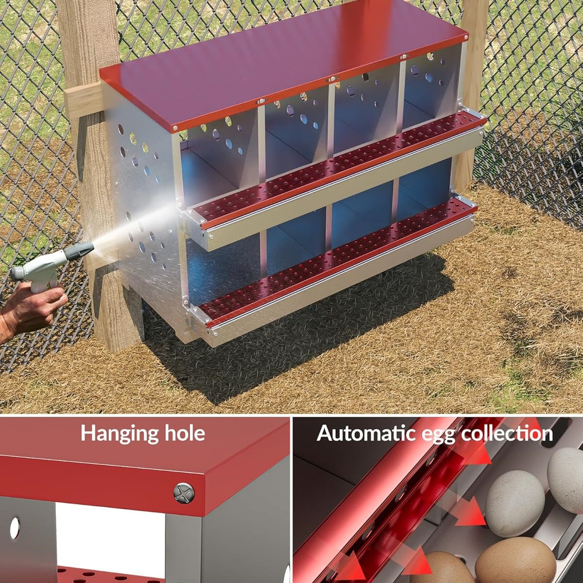 Garvee Chicken Nesting Box for Laying Eggs