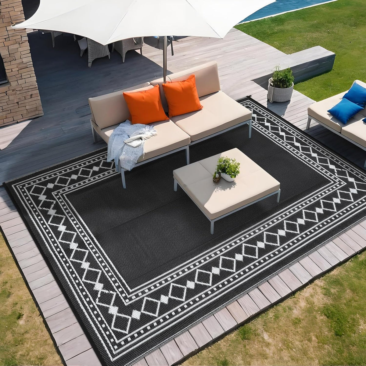 Riedhoff Outdoor Rug, Geometric
