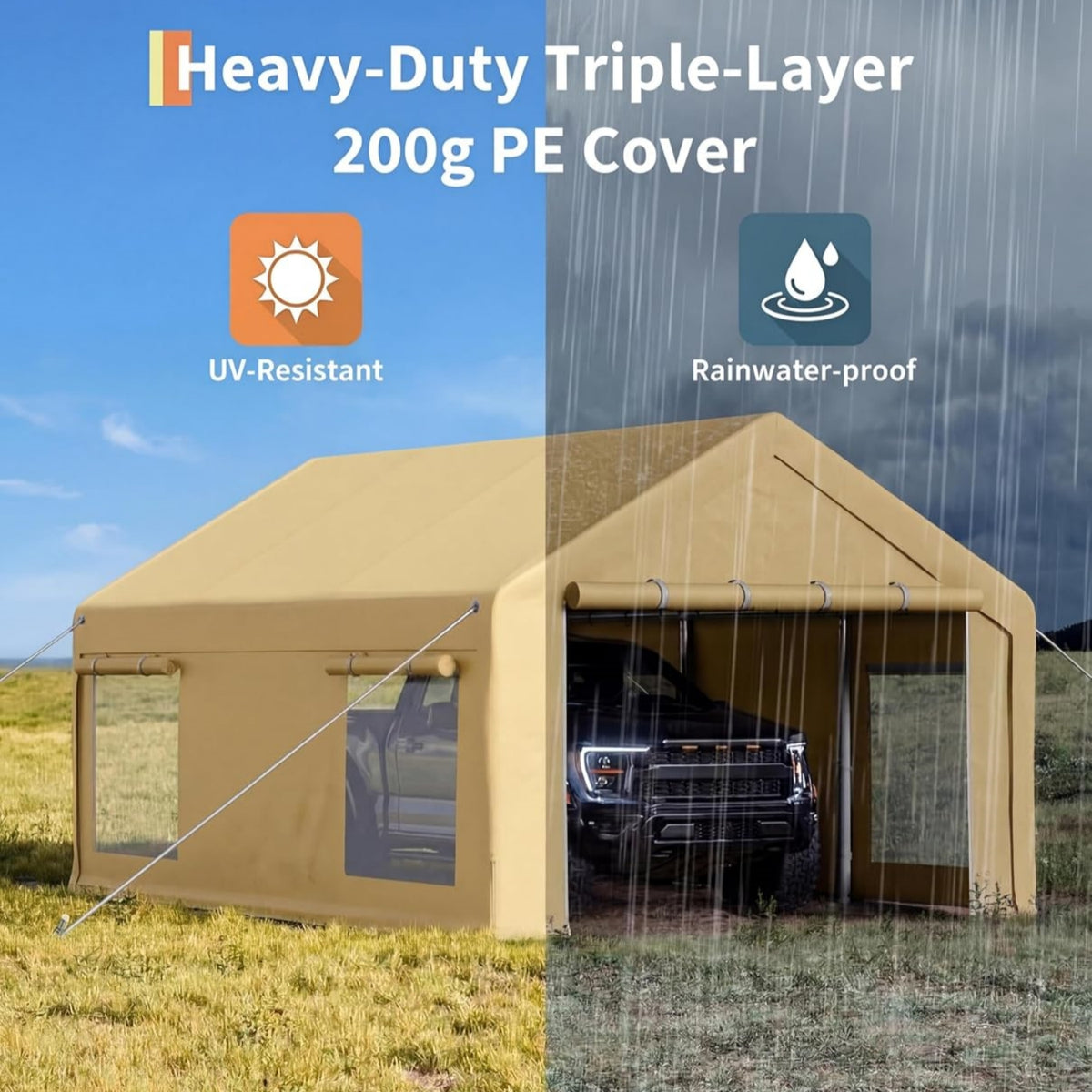 Riedhoff Carport with PE Canopy