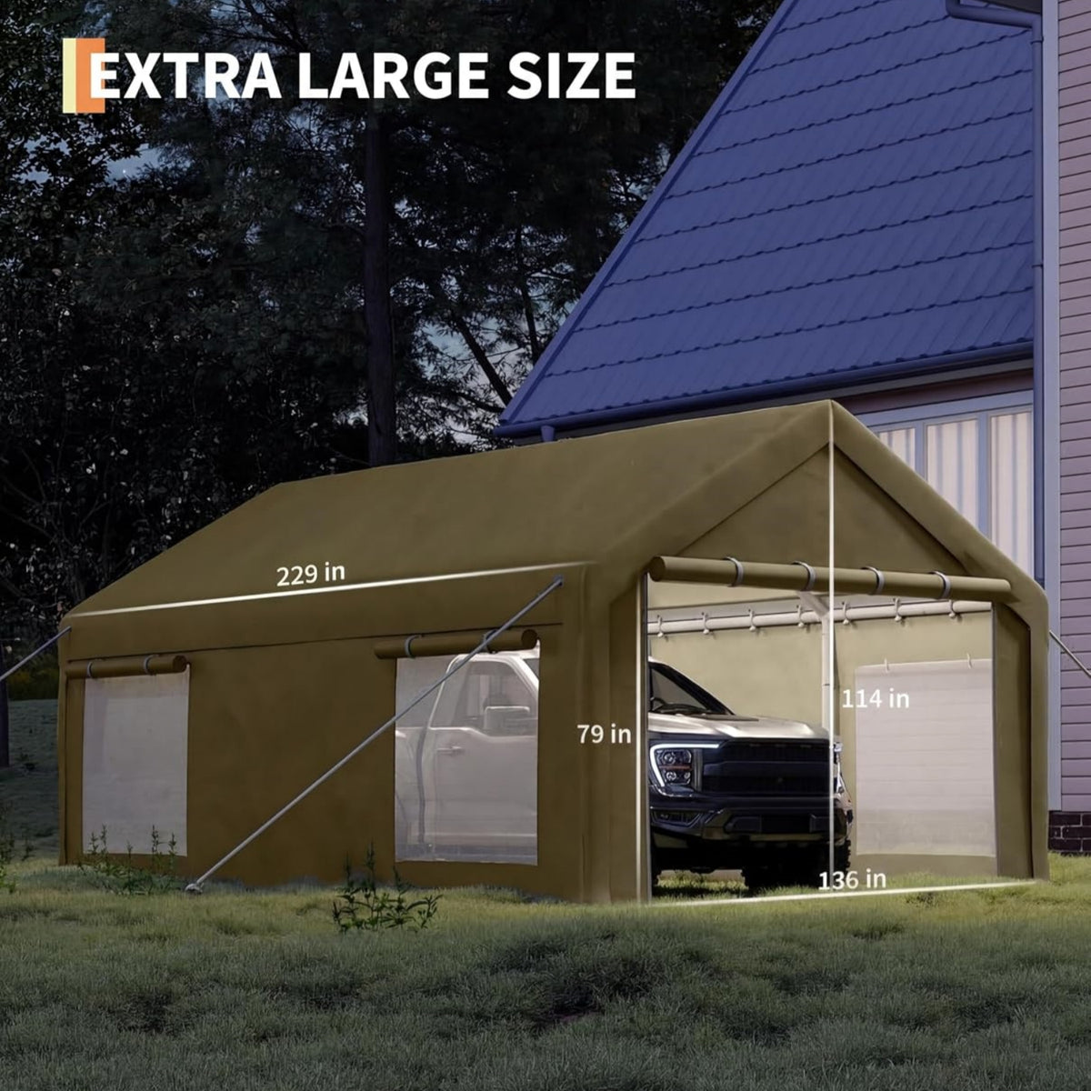 Riedhoff Carport with PE Canopy