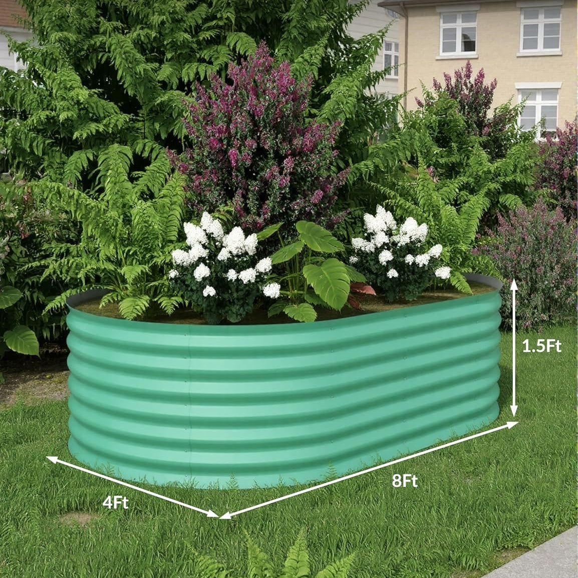 Goldensoil Raised Garden Bed,Galvanized Raised, Planter Boxes