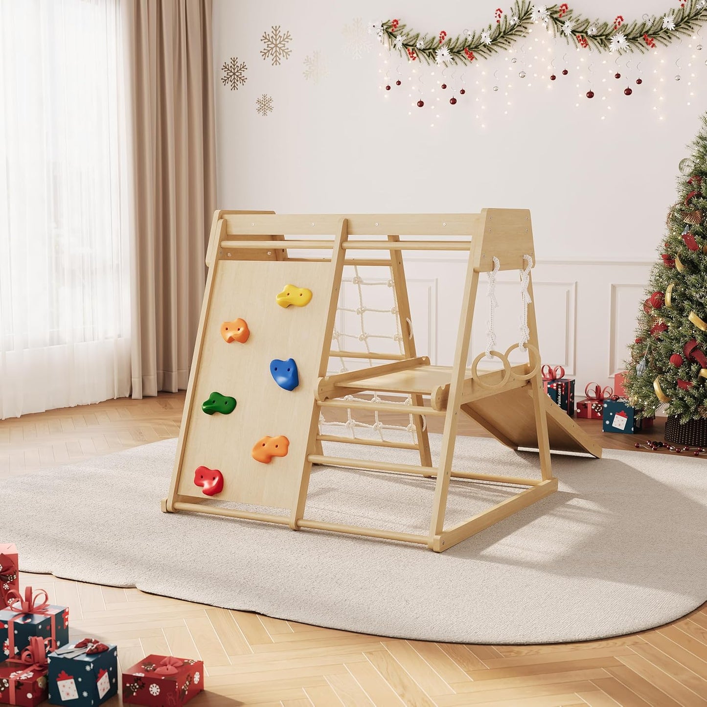 Garvee Indoor Playground Climber, Jungle Gym Climbing Toys for Toddlers, for Kids Age 1-8