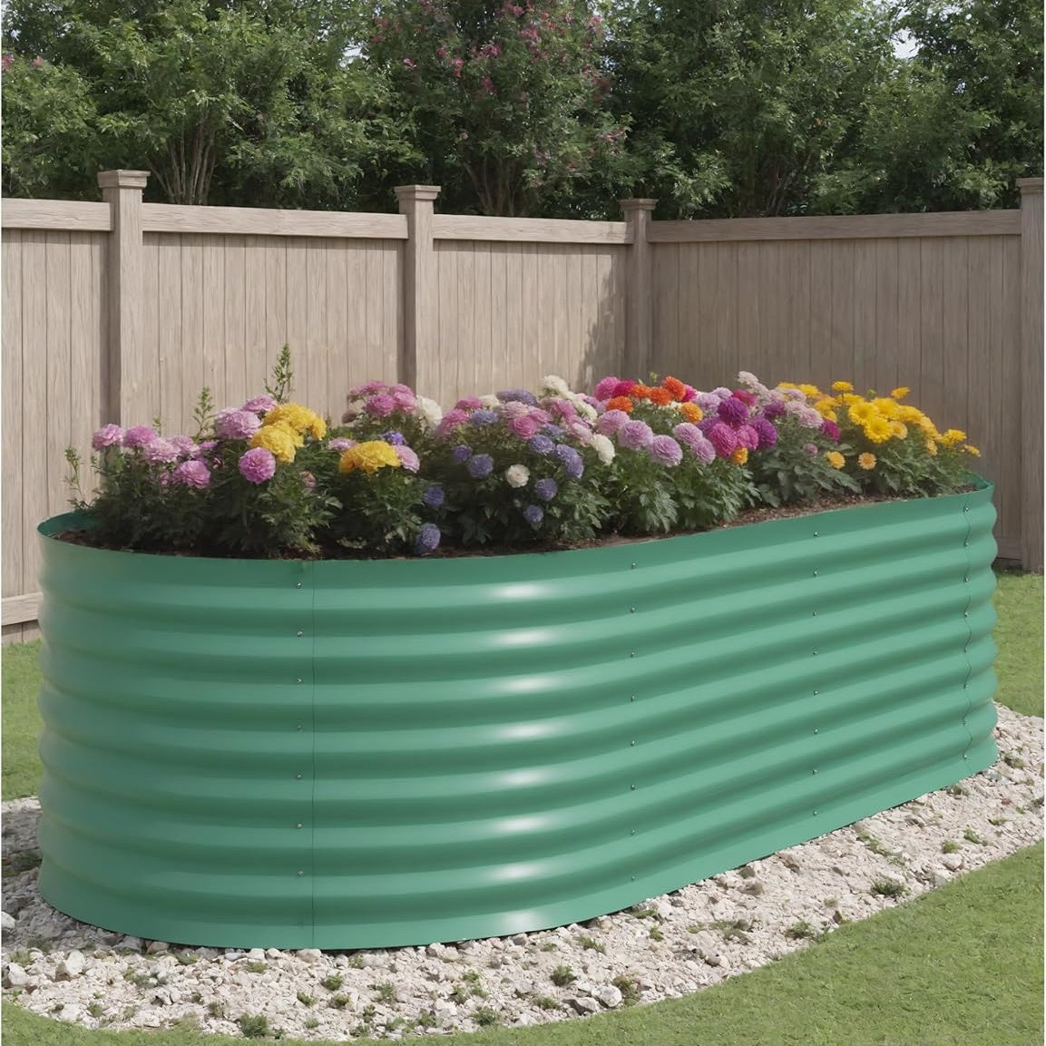 Goldensoil Raised Garden Bed,Galvanized Raised, Planter Boxes