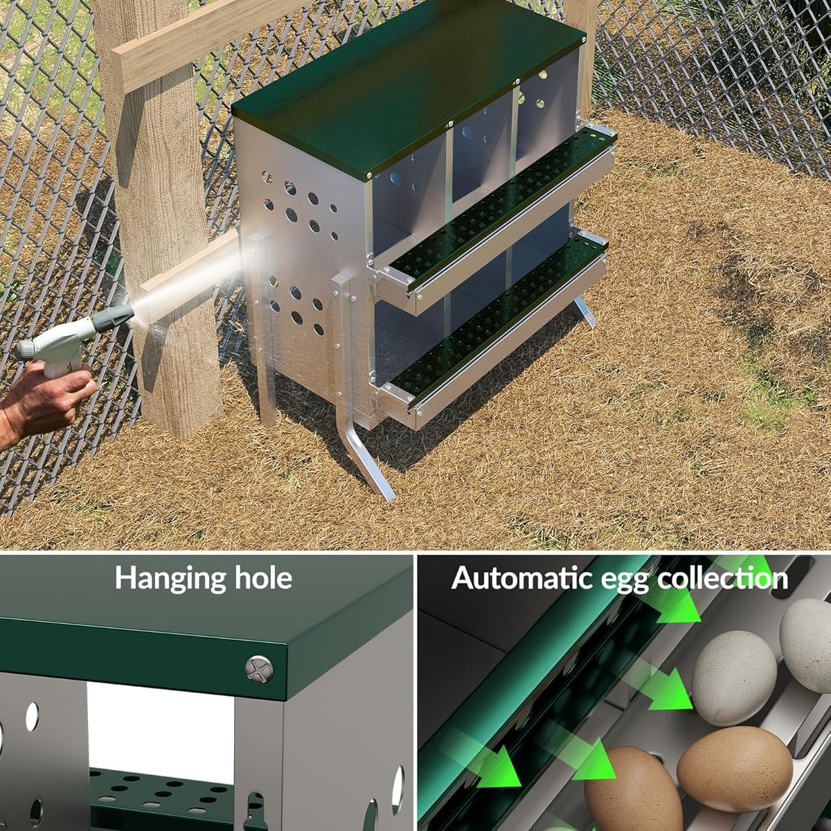 Garvee Chicken Nesting Box for Laying Eggs