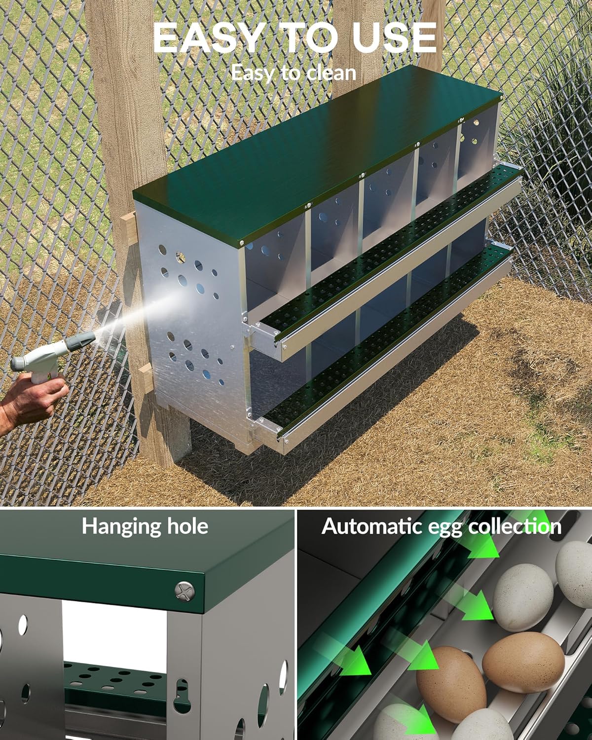 Garvee Chicken Nesting Box for Laying Eggs
