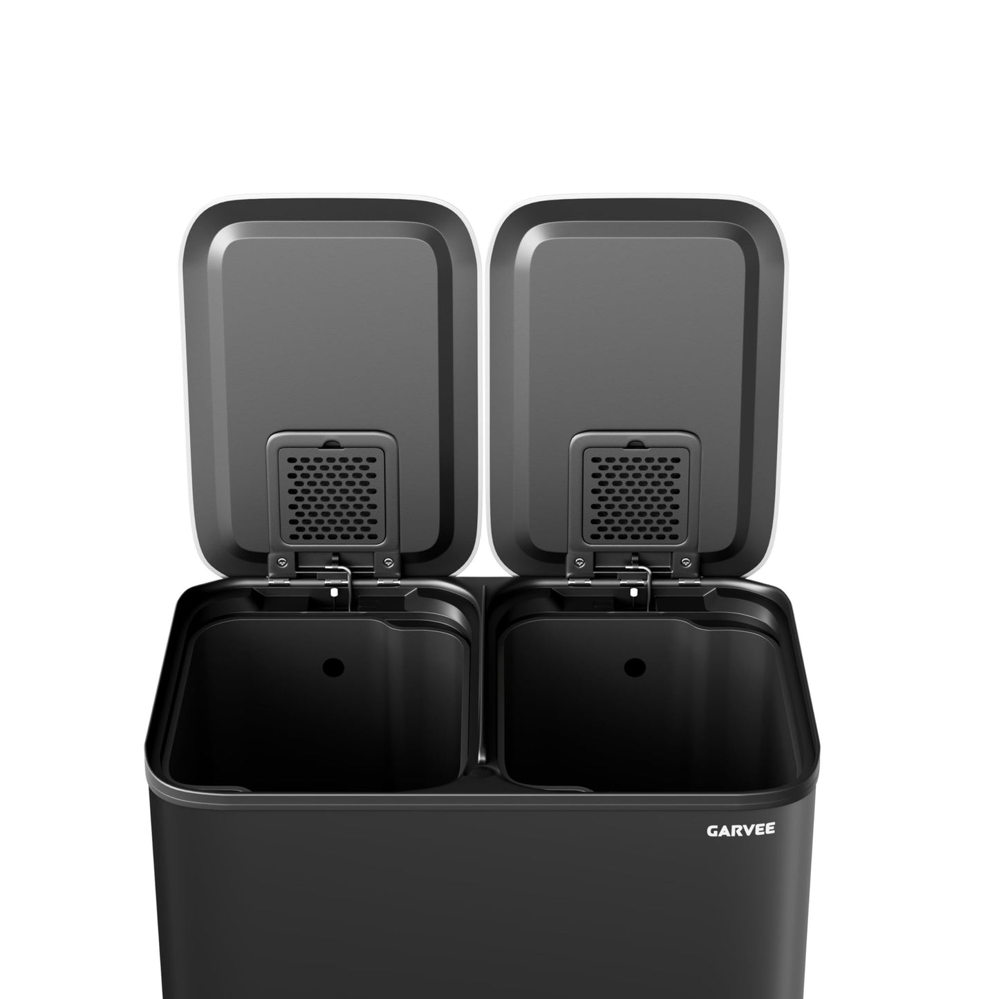 Garvee 2 x 4 Gallon Stainless Steel Double Trash Can and Recycling Bins for Kitchen