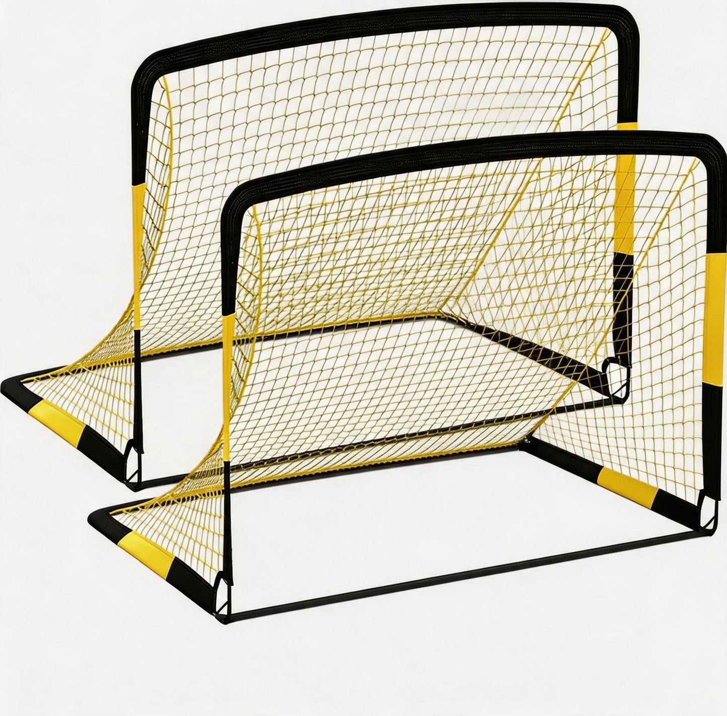 Riedhoff Kids Soccer Goal Set for Backyard, with Soccer Ball, Cones, Ground Stakes, 2 Set, 6 x 4 ft