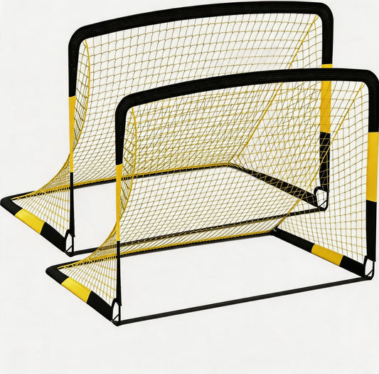 Riedhoff Kids Soccer Goal Set for Backyard, with Soccer Ball, Cones, Ground Stakes, 2 Set, 6 x 4 ft