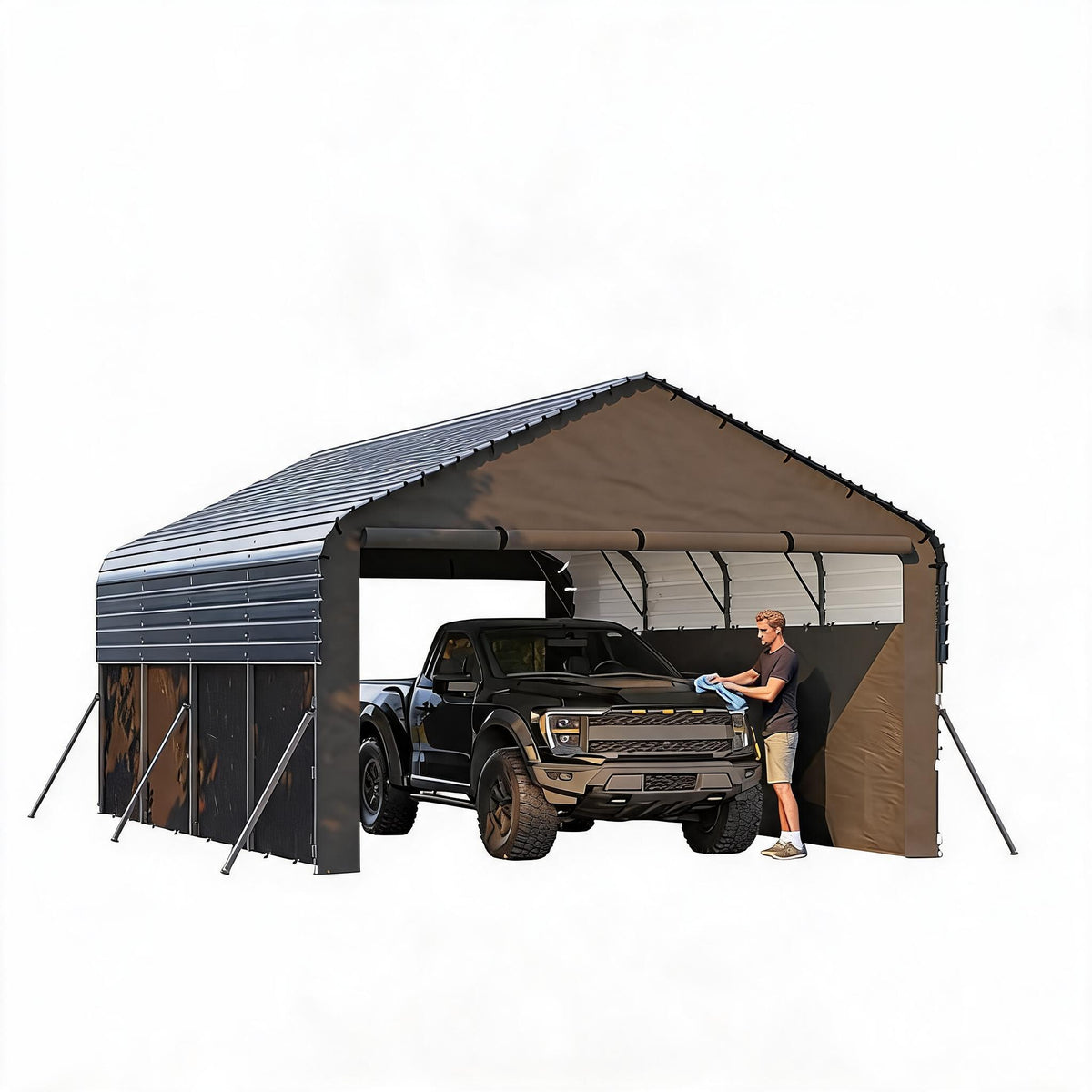 Garvee Metal Carport, Heavy-Duty