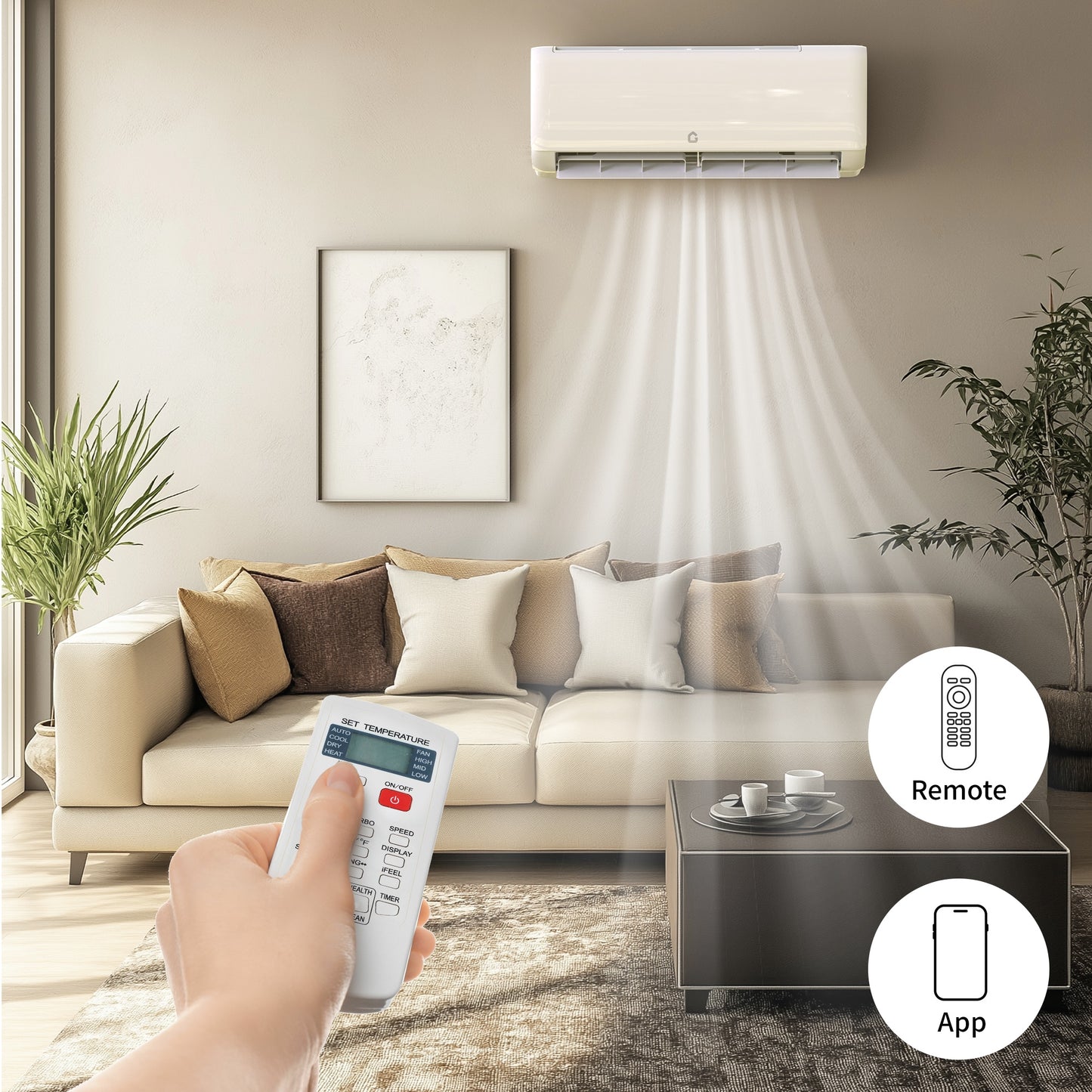 Riedhoff Mini-Split Air Conditioner & Heat Pump, 19 SEER 2, White